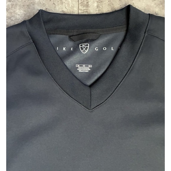 NIKE GOLF Mens Black Sleeveless Polyester  Athletic Pullover Vest Size XL Jacket - Picture 2 of 8